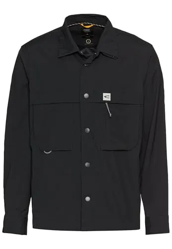 camel active Herren Funktionales Overshirt Dunkelblau - Funktionsjacke mit strategisch platzierten Mesh-Einsätzen für optimale Luftzirkulation und schnelltrocknendem Material – ideal für aktive Männer.