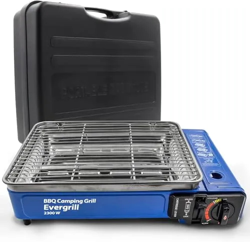 Butangas Camping Gasgrill Evergrill mit Transportkoffer von Angel Domäne