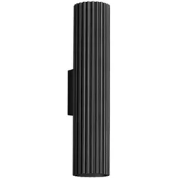 SOLLUX lighting Wandleuchte Innen - Moderne Aluminium Wandlampe in Karbon Schwarz - Stilvolle 1-flammige Wandlampe aus Aluminium für moderne Innenräume. Ideal für Flure und Wohnzimmer, energieeffizient mit GU10 LED bis 10 W.
