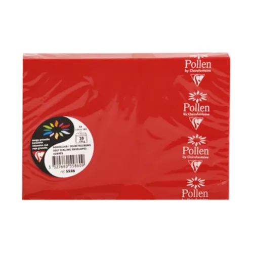 C6 Briefumschläge Kirschrot Rot 114x162 Pollen by Clairefontaine Weihnachten 10