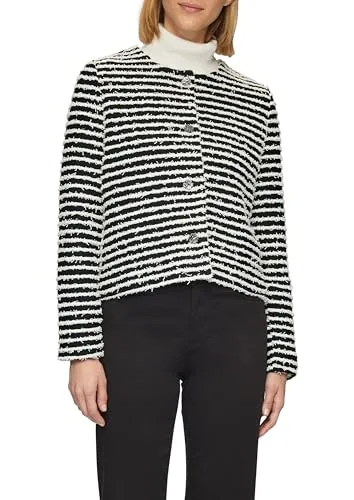 s.Oliver BLACK LABEL Jacke mit Musterstruktur schwarz 40 von s.Oliver