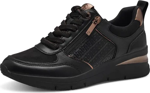 Tamaris Damenschuhe sportlicher Schnürer Schwarz von Tamaris