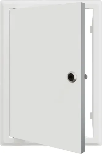 vidaXL Zugangstür Weiß 20 x 30 cm aus Stahl - Eisenwaren: Robuste Zugangstür mit modernem Design, ideal für drinnen und draußen. Mit sicherem Schlossystem und einfacher Reinigung – perfekt für stark frequentierte Bereiche!