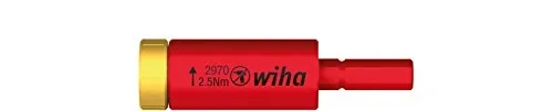 Wiha Drehmoment-Adapter VDE 0,8 Nm - 41341 - Drehmoment-Schraubendreher mit 0,8 Nm, ideal für präzises Arbeiten in elektrischen Anwendungen dank VDE-Zulassung.