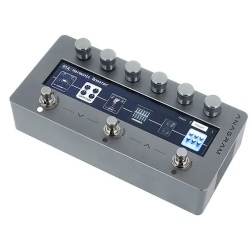 Darkglass Anagram - Effektgerät für Gitarre & Bass mit extrem niedriger Latenz und intuitivem Bedienkonzept, ausgestattet mit 7'' Touchscreen und bis zu 24 parallelen Effektblöcken für maximale Klangvielfalt.