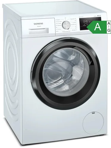 Siemens WM14NKG3 Waschvollautomat, energieeffizient und kompakt - Waschmaschine der Energieeffizienzklasse A, ideal für kleine Haushalte mit einer Breite von nur 598 mm.