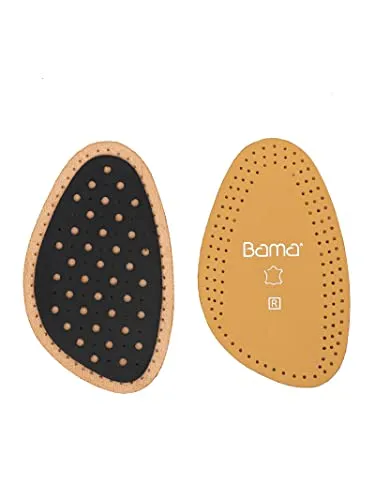 Bama Comfort Exquisit ½ - Premium Halb-Sohlen, Schuheinlagen aus hochwertigem Leder, Größe 41/42 – stoßdämpfende Einlegesohlen mit Aktivkohle für Erwachsene, 1 Paar