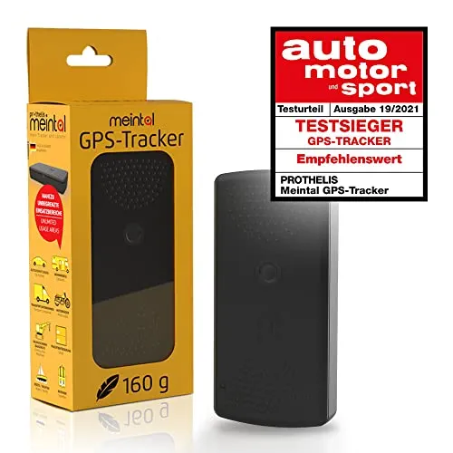 Prothelis Meintal GPS Tracker - 500 Tage Akku-Laufzeit, wasserdicht und präzise Fahrzeugortung mit Live Tracking App