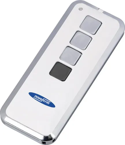 Novoferm Mini-Novotron 523 Handsender - 3 Kanäle für Garagentore - Tore-Zubehör mit AES 128-Bit-Verschlüsselung für hohe Sicherheit. Flexibles Öffnen von Garagentoren mit modernem Design und 3 frei belegbaren Kanälen.