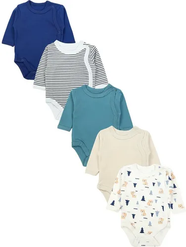 TupTam Wickelbody 5er Pack für Babys - Hochwertiger Wickelbody im praktischen 5er Pack, aus 100% Baumwolle, in trendigen Farben. Ideal für Komfort und Bewegungsfreiheit bei den Kleinsten.