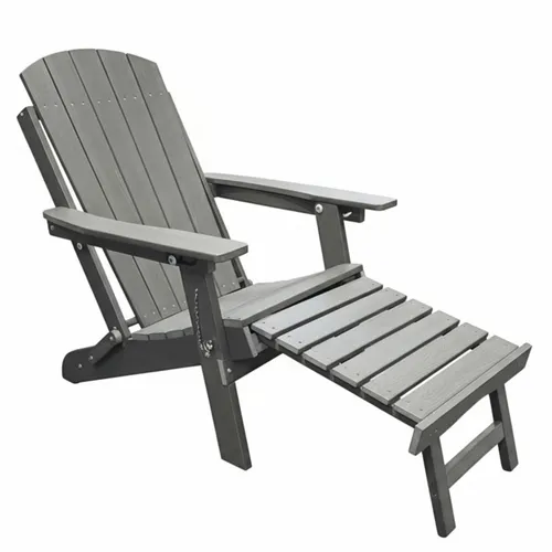 Produktbild osoltus Adirondack Stuhl bis 150kg | Canadian Deck Chair | recyceltes Material mit Holzstruktur