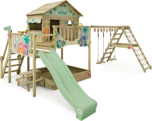 Wickey Spielturm Klettergerüst Disney Saga mit Schaukel & Rutsche