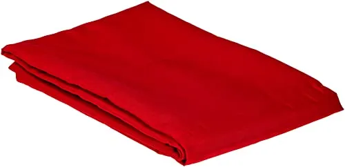 Soleil d'ocre Nappe Antitache Rechteck 160x270 cm Alix Rot, Polyester
