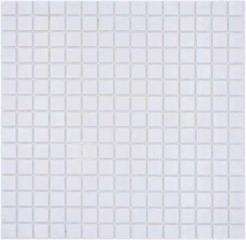 Glasmosaik Classic Uni Mosaikfliesen Weiß Papierverklebt Poolmosaik Schwimmbad