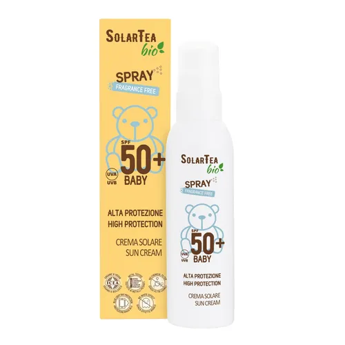 SONNENSCHUTZSPRAY Baby SPF 50 BEMA 100 ML - Hochwirksamer Sonnenschutz für Babys mit SPF 50, schützt empfindliche Haut effektiv und ist einfach aufzutragen.