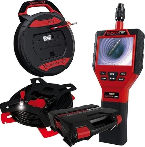 Runpotec Elektriker-Kamera RUNPOCAM RC2 GF3 11146 (USB, Rot, nicht wasserfest)