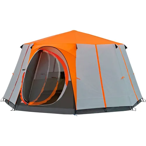 Coleman Octagon Kuppelzelt für 8 Personen - Geräumiges Kuppelzelt für 8 Personen, ideal für Campingabenteuer, mit einfacher Aufbauweise und hervorragendem Wetterschutz.
