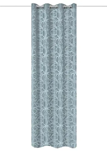 HOME WOHNIDEEN Ösenschal Lenny, Blickdicht und Luxuriös in blau von Home Wohnideen