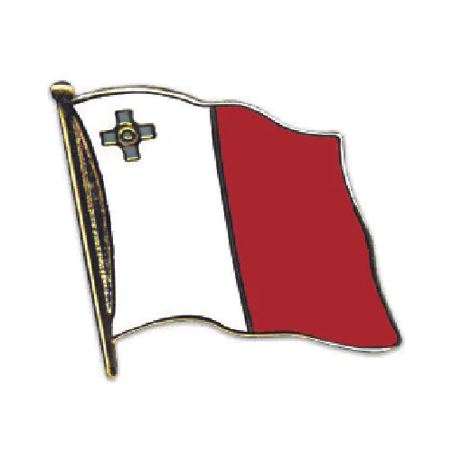 Flaggen-Pin vergoldet Malta