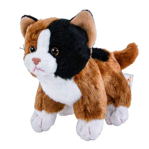 Teddys Rothenburg Kuscheltier Katze fleckig 14 cm Glückskatze dreifarbig