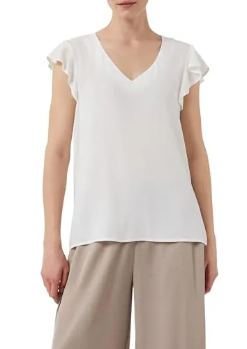 comma Bluse Kurzarm - Stilvolle Kurzarmbluse für Damen, ideal für lässige oder elegante Outfits, aus atmungsaktivem Material für hohen Tragekomfort.