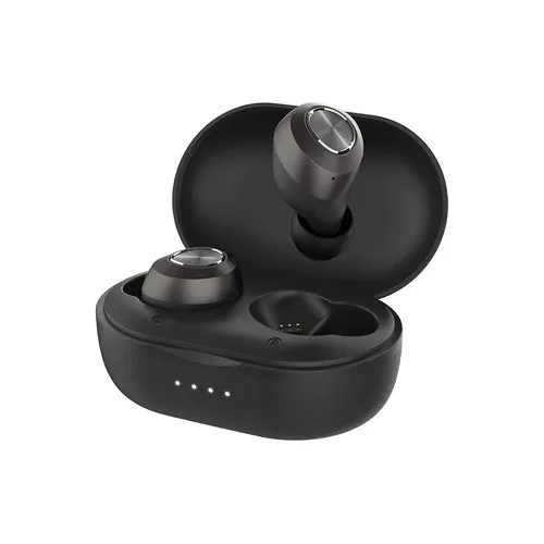 Lenovo TWS Headphones HT10 Black - Kopfhörer mit 8 Stunden Spielzeit, Bluetooth 5.0 für eine Reichweite von 20 m und IPX5-wasserdichtem Design – ideal für Musikliebhaber unterwegs.