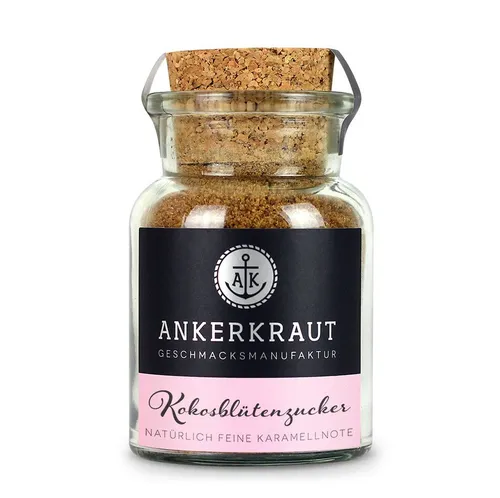 Ankerkraut Gewürz Kokosblütenzucker, Kokosblütenzucker, 100g im Korkenglas
