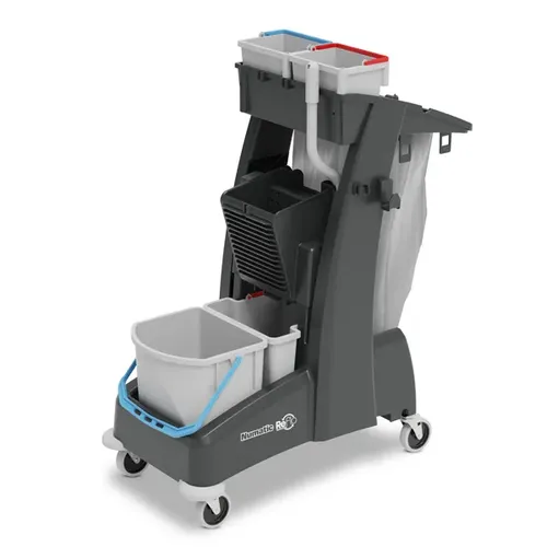 Numatic MultiMatic MM 4 Reinigungswagen - Kompakter Reinigungswagen für klassische Wischarbeiten, mit stabilem Kunststoff-Chassis und praktischen 70 L Abfalleinheit aus recyceltem Material.