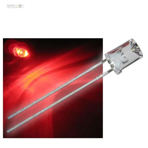 500 Stück 5mm rote konkave LEDs - Hochwertige rote Leuchtdioden im praktischen 500er-Pack, ideal für kreative Projekte und Beleuchtungslösungen.