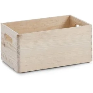 Zeller Holzkiste 13140 Allzweckkiste, Kiefer, braun, 30 x 20 x 15cm
