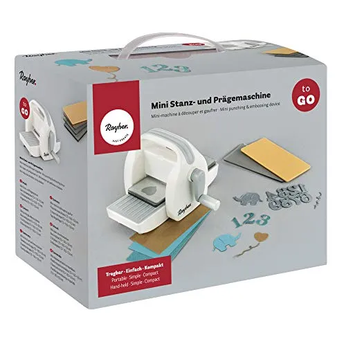 Rayher 60999000 Mini-Stanz- und Prägemaschine TO GO