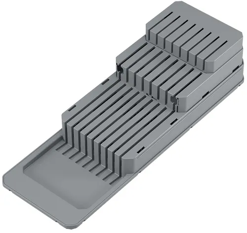 Metaltex Messer-Organizer Blade-Fit 363225000 - Verstellbarer Messer-Organizer für optimale Küchenorganisation, spülmaschinengeeignet und mit rutschfesten Füßen für sicheren Halt.