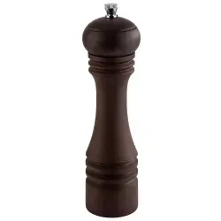 APS 40577 Salzmühle aus Buchenholz mit Keramikmahlwerk, Ø 6 cm, Höhe 23 cm - Küchenhelfer mit stufenlos verstellbarem Mahlgrad für perfektes Würzen, aus hochwertigem Buchenholz und langlebigem Keramikmahlwerk.