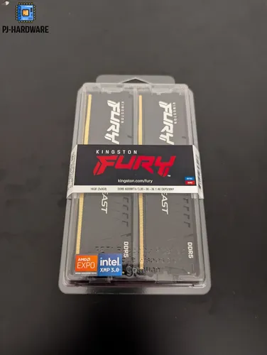 Kingston CL30 FURY Beast EXPO PC-Arbeitsspeicher Kit DDR5 16GB - DDR5 Dual-Channel-Kit mit 16GB (2x8GB), bietet extreme Geschwindigkeit von 4800MT/s und verbesserte Stabilität dank On-Die ECC für optimales Gaming und Performance.
