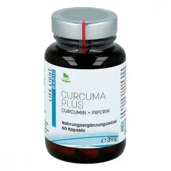 Curcuma + schwarzer Pfeffer Kapseln in orange von Life Light