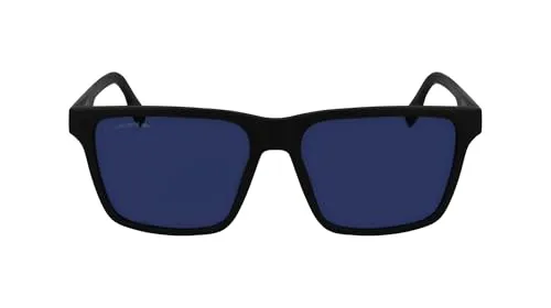 Lacoste L6039S Herren-Sonnenbrille - Sportbrillen mit elegantem, eckigem Design und blauem Glas für optimalen UV-Schutz und stylischen Look.