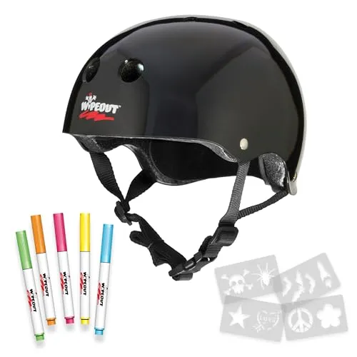 Wipeout Dry Erase Kinderhelm Für Fahrrad, Skate Und Scooter, Fahrradhelm Kinder