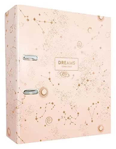 Interdruk DIN A4 75 mm Breit - Metallic Hochwertiges Design - Dreams Creme