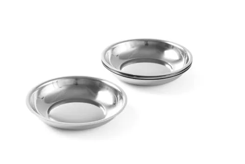 HENDI Zuckerschälchen, Sahneschälchen, Geschirrspülmaschinengeeignet, Milchkännchen, Milchkanne, Sahnekanne, ø100mm, 4 Stück, Edelstahl