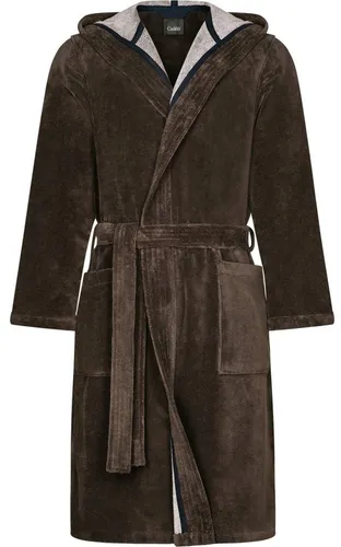 Cawö Herren Bademantel - Velours Qualität mit Kapuze - Funktionsjacken aus Baumwollmischung, ideal für Komfort und Stil. Der Bademantel bietet eine praktische Kapuze und einen Gürtel für perfekten Sitz.
