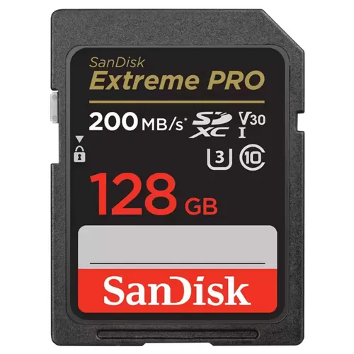 SanDisk Extreme PRO 128GB SDXC Speicherkarte - Speicherkarten für professionelle Aufnahmen und 4K UHD Videos; Übertragungsgeschwindigkeit bis zu 170 MB/s, ideal für Fotografen und Videografen.