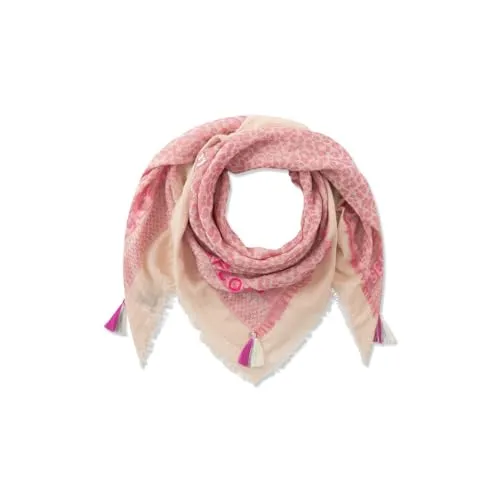 Codello Halstuch in Pink - Stylisches Halstuch aus 100% Baumwolle, Größe 130x130 cm. Ideal für vielseitige Looks und angenehmen Tragekomfort.