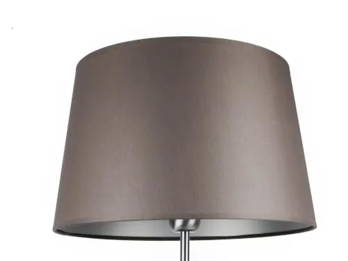 Lampenschirm Stoff 33 cm grau handgefertigt für Tischlampen