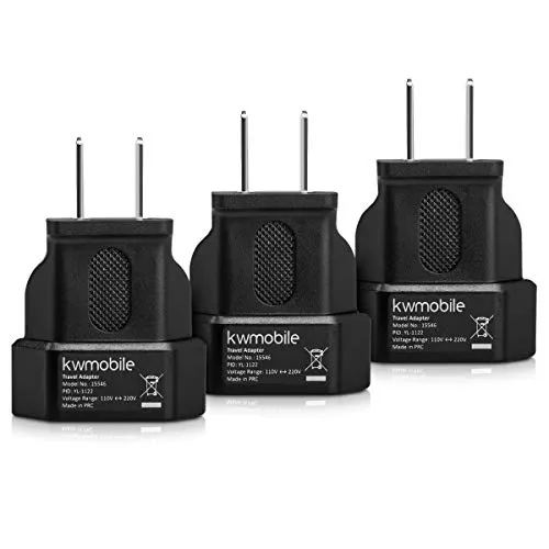 kwmobile 3X USA Adapter Steckdose