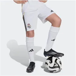ADIDAS Kinder Teamhose Real Madrid 25/26 Heim - Hosen für junge Fans, mit AEROREADY-Technologie für trockenen Komfort, ideal zum Spielen oder Anfeuern im Stadion.