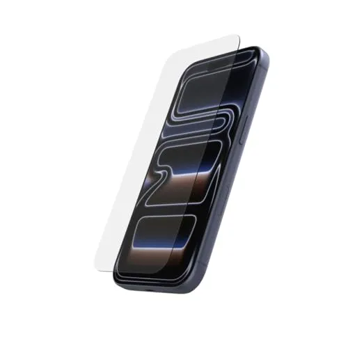 Hama Handy Schutzglas iPhone 17 Pro (Displayschutz ultraklar Anti-Fingerprint, Montagehilfe, Vollschutz 9H ultradünn, case-friendly, kratzfest, Displayschutzglas iPhone stoßfest)