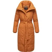 Navahoo Damen Wintermantel Mirenaa - Warmer Steppmantel XL - Funktionsjacke mit stylischem Taillengürtel, wasser- und windabweisendem Material und kuscheligem Innenfutter - ideal für kalte Wintertage!