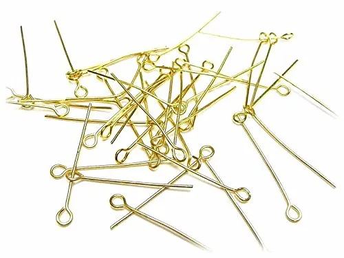 Ösenstifte 28 mm goldfarben 100