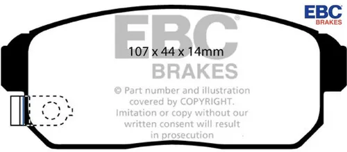 Produktbild EBC Brakes DP51691NDX Bremsbelagsatz für Scheibenbremse