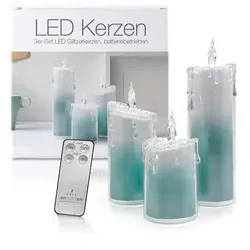 Kerzen Türkis von LED Universum
